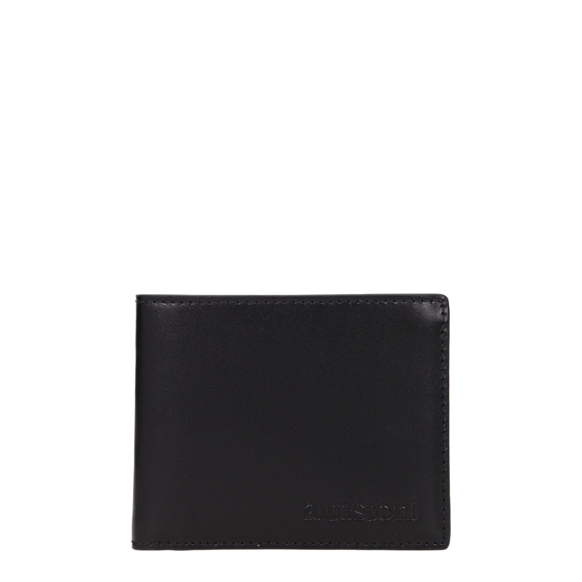 Testoni Black Leather Wallet - Stylish and Functional