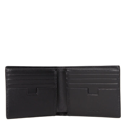 Portefeuilles en cuir noir Testoni