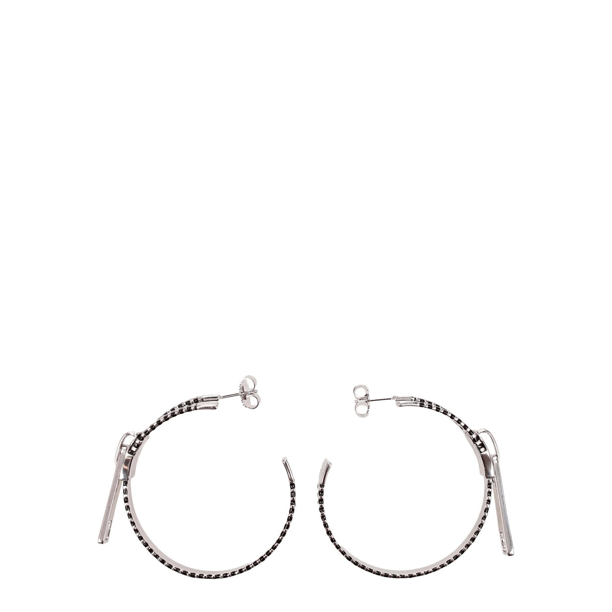 Marc Jacobs Gray Silver Earrings - Elegant Accessory for Any Occasion