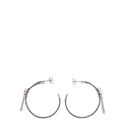 Boucles d'oreilles Marc Jacobs en argent gris