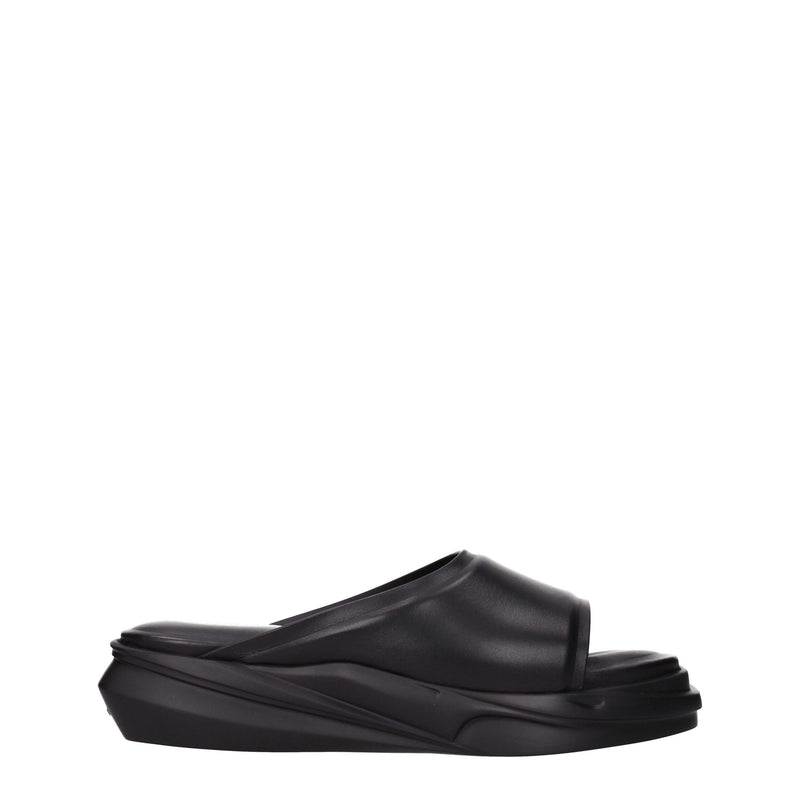 Alyx Black Leather Slippers Sandals - Stylish Comfort for Every Occasion