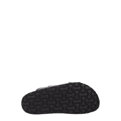 Sandales-chaussons en cuir noir Palm Angels