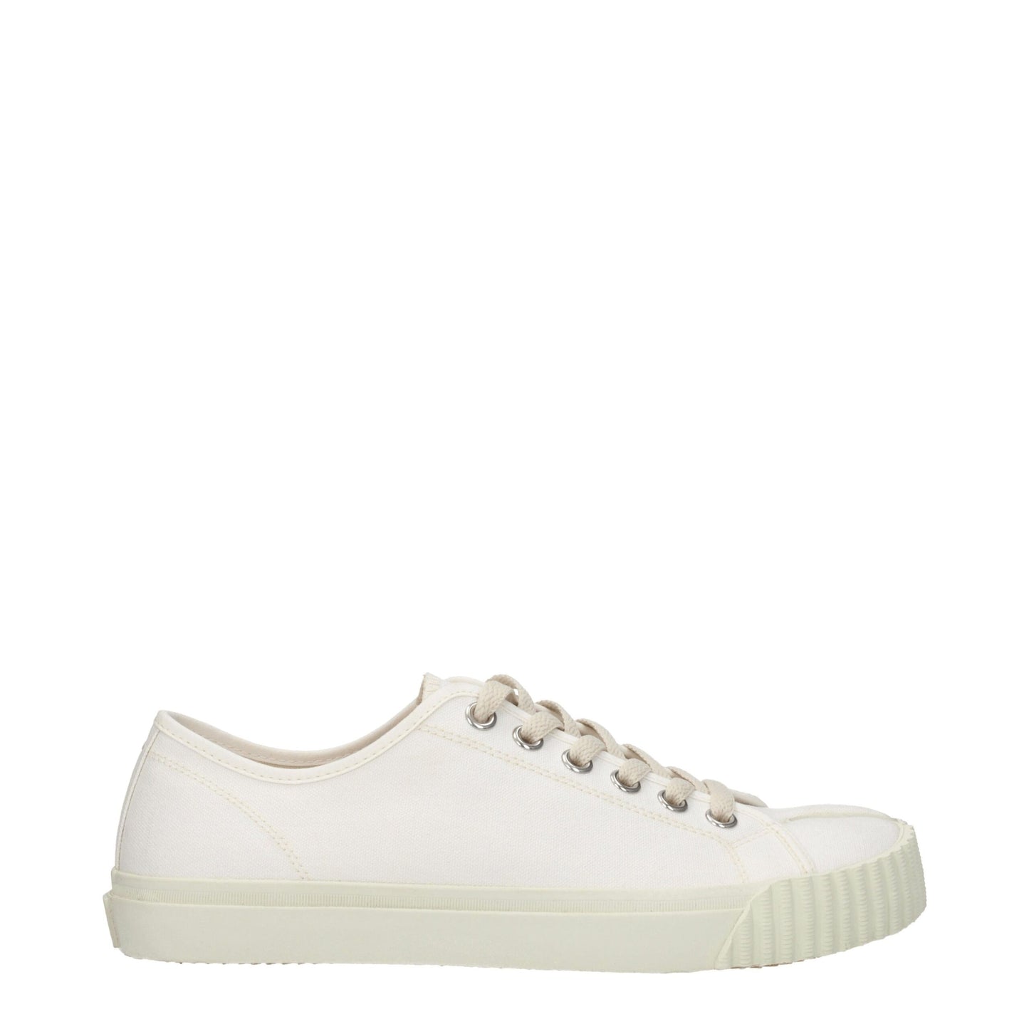 Baskets basses en tissu blanc de Maison Margiela
