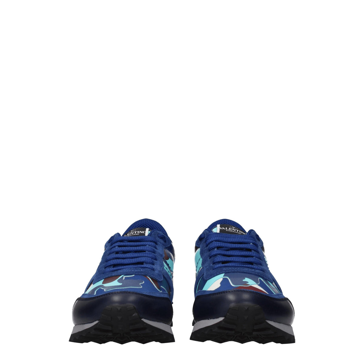 Valentino Garavani Sneakers en Cuir Bleu pour Hommes