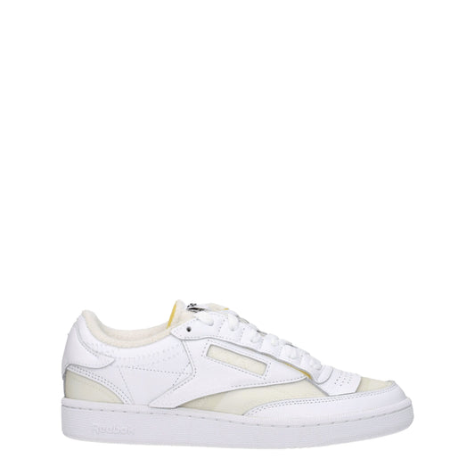 Maison Margiela witte stoffen lage sneakers