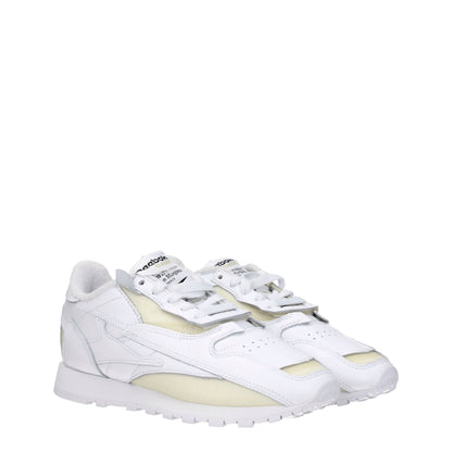 Sneakers de sport en cuir blanc de Maison Margiela