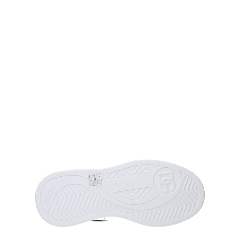 Dolce & Gabbana White Leather Low Tops - Stylish Comfort