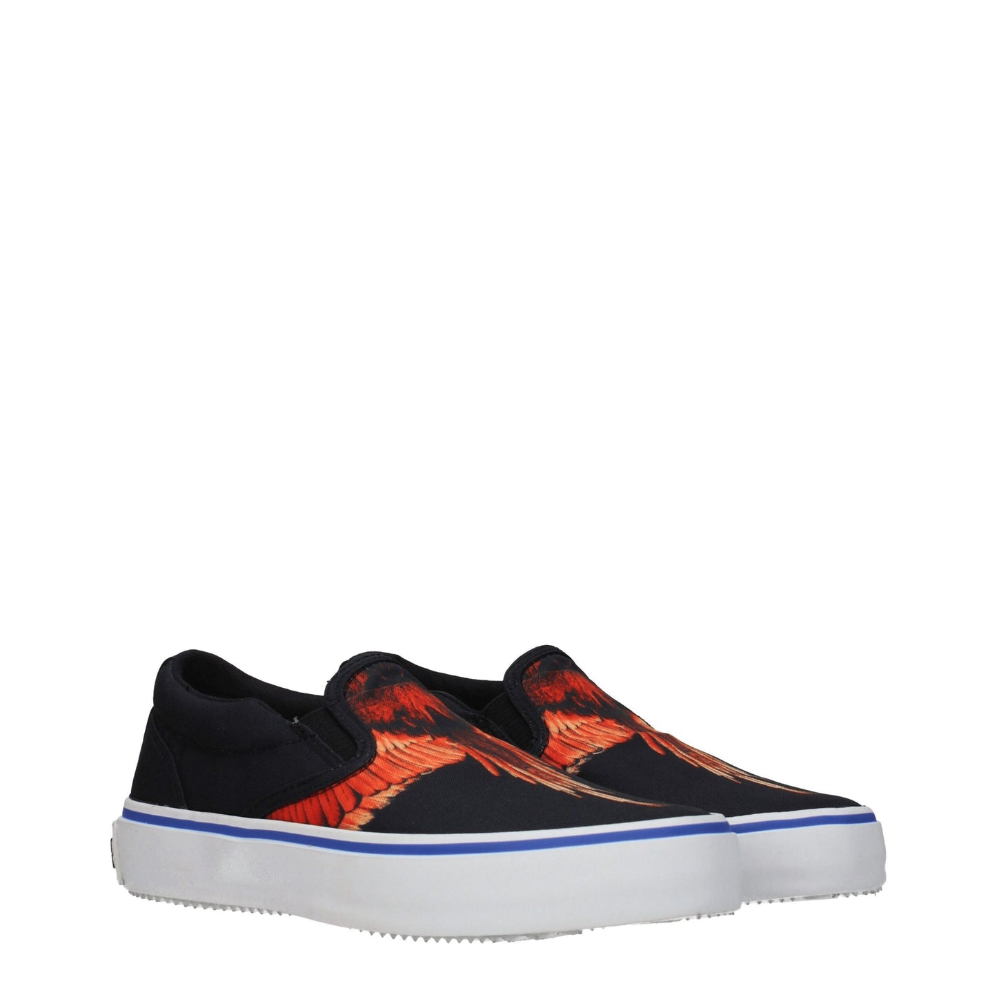 Brogues en tissu noir à enfiler de Marcelo Burlon