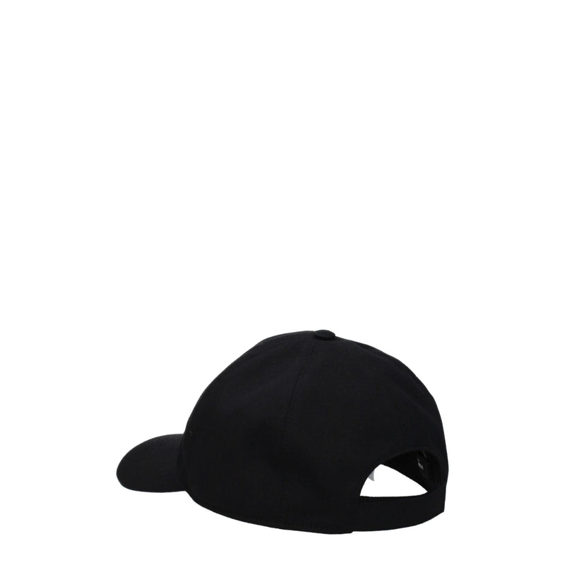 Versace Black Cotton Cap - Luxury Vintage Baseball Hat