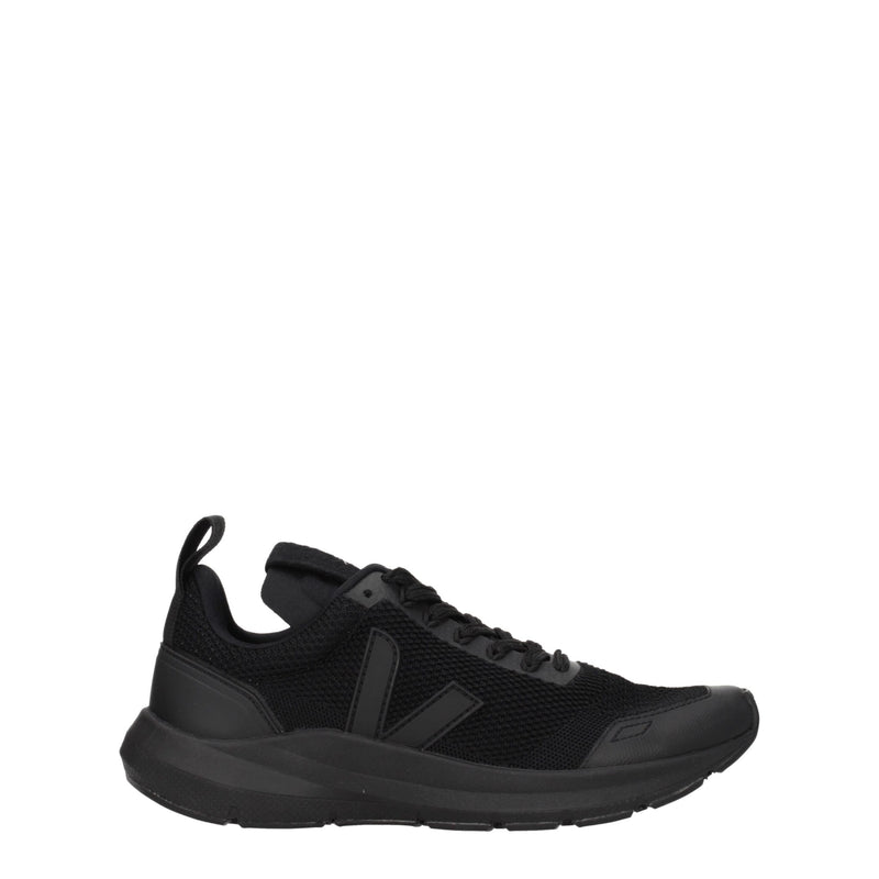 Veja Black Fabric Athletic Sneakers - Sporty Glam Style