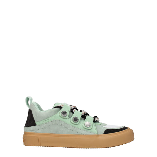 Baskets basses en cuir vert de Marcelo Burlon