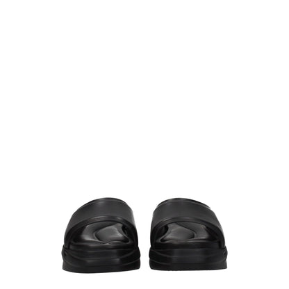 Sandales-chaussons en cuir noir Alyx