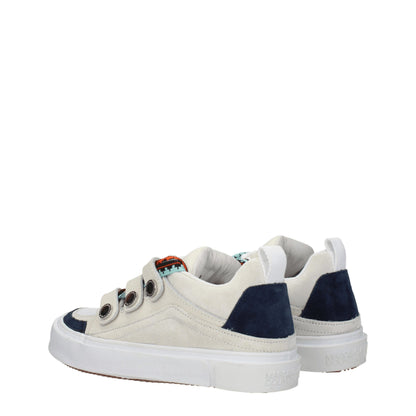Baskets basses en cuir beige de Marcelo Burlon