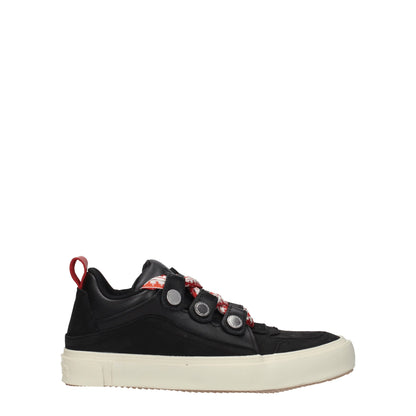 Baskets basses en cuir noir Marcelo Burlon