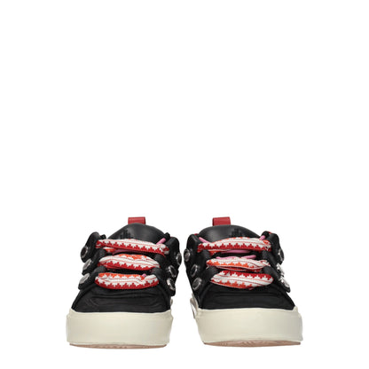 Baskets basses en cuir noir Marcelo Burlon