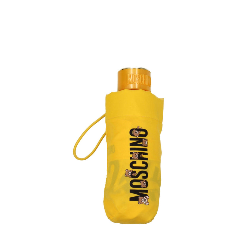 Moschino Yellow Polyester Umbrella - Élégance et Protection Pluviale