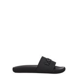 Lanvin Black Cotton Slippers Sandals for Women - Chic Comfort