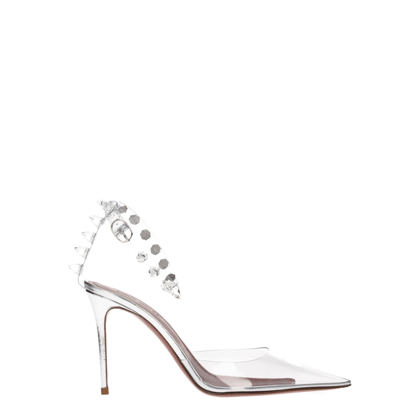 Escarpins transparents en PVC à talons hauts Amina Muaddi