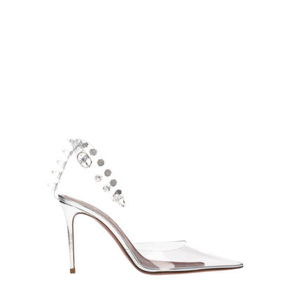Escarpins transparents en PVC à talons hauts Amina Muaddi