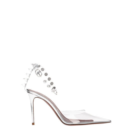 Escarpins transparents en PVC à talons hauts Amina Muaddi