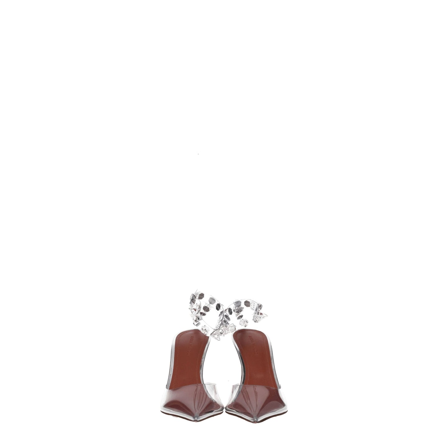 Escarpins transparents en PVC à talons hauts Amina Muaddi