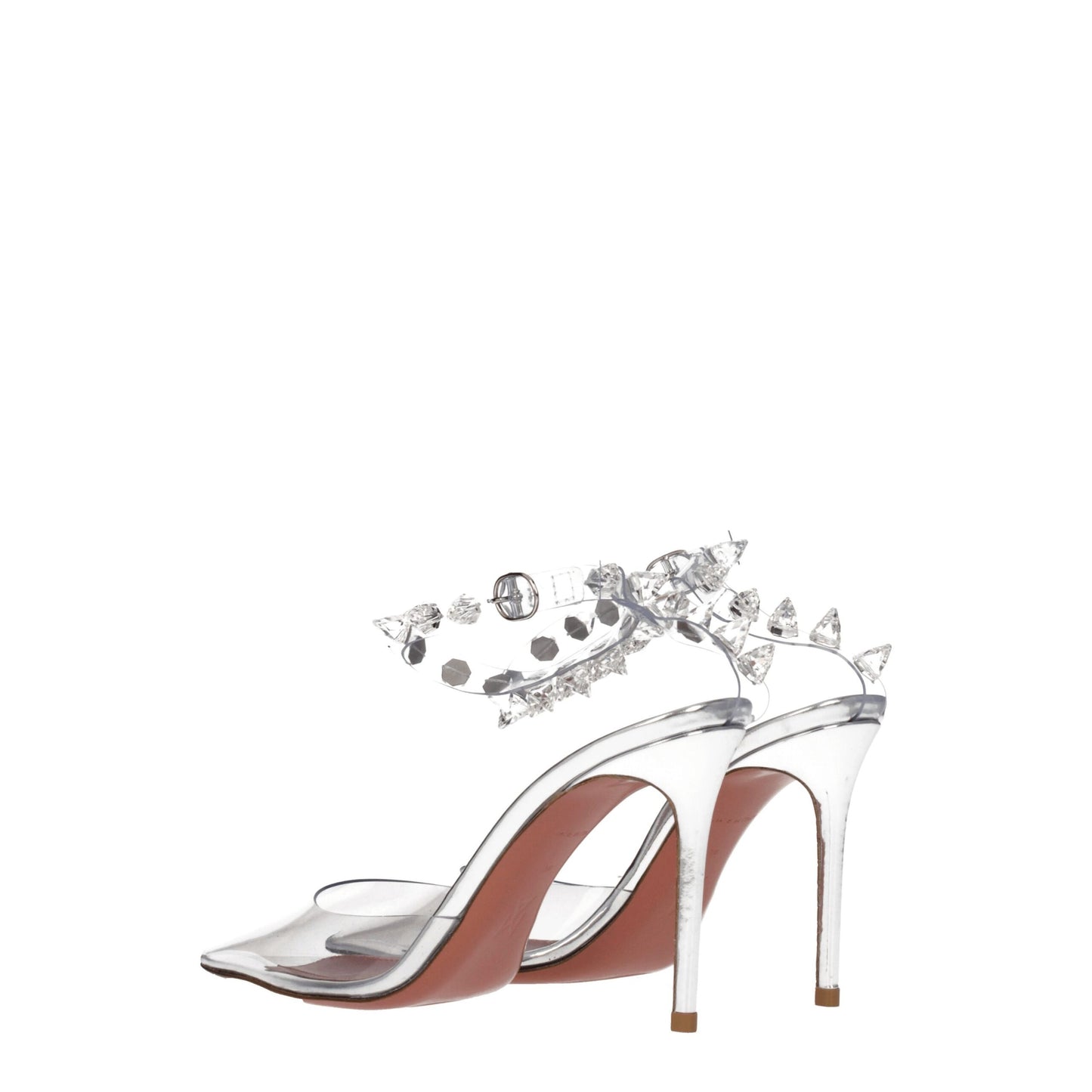 Escarpins transparents en PVC à talons hauts Amina Muaddi