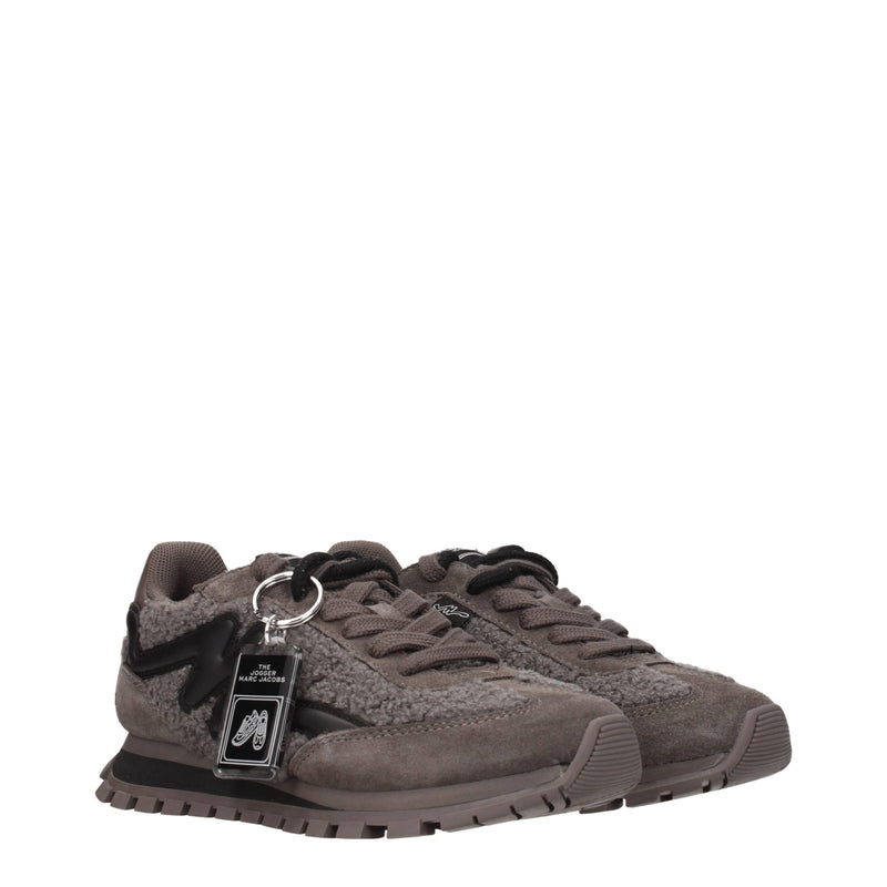 Marc Jacobs Gray Fur Chunky Sneakers - Luxe et Confort pour Femmes