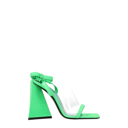 Les sandales plates en cuir transparent The Attico