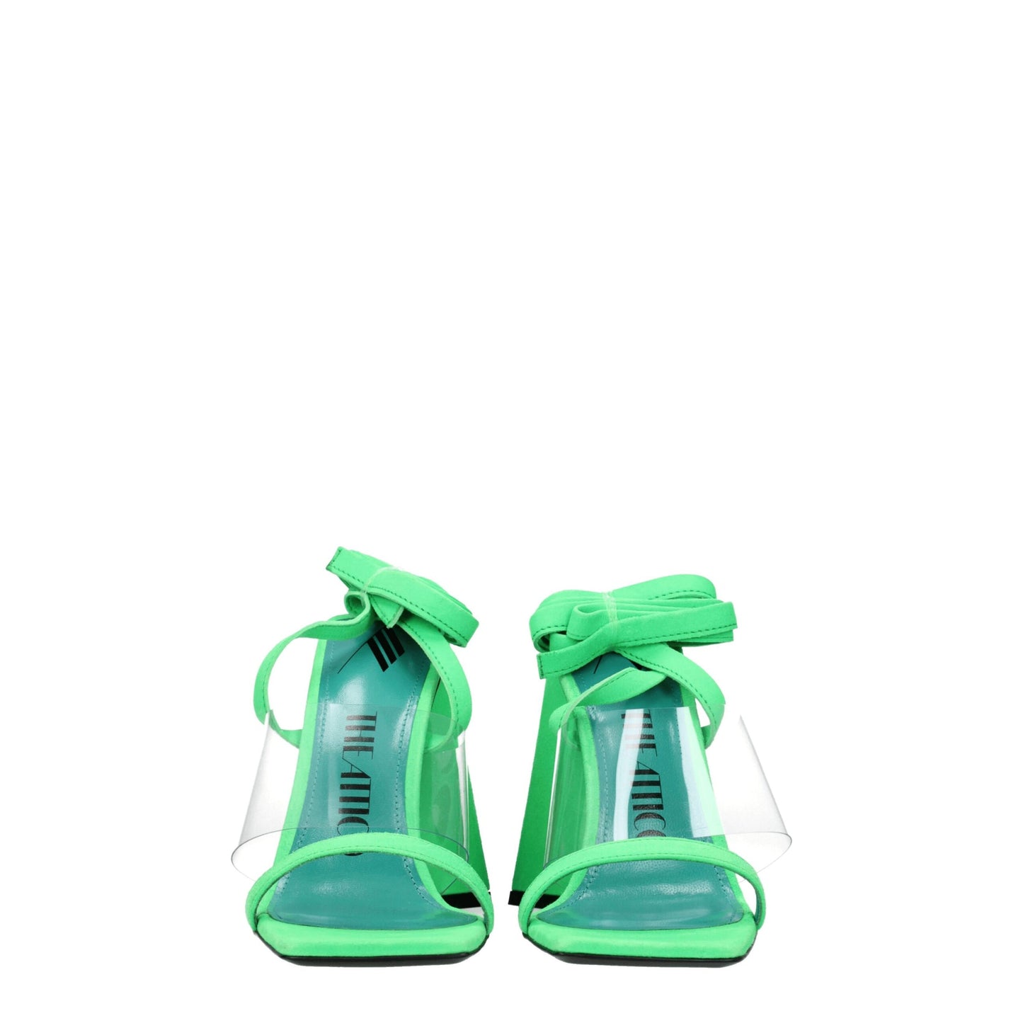 Les sandales plates en cuir transparent The Attico