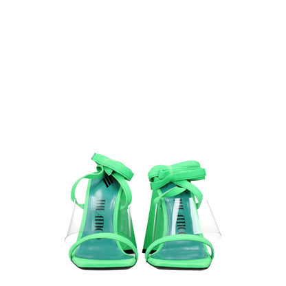 Les sandales plates en cuir transparent The Attico