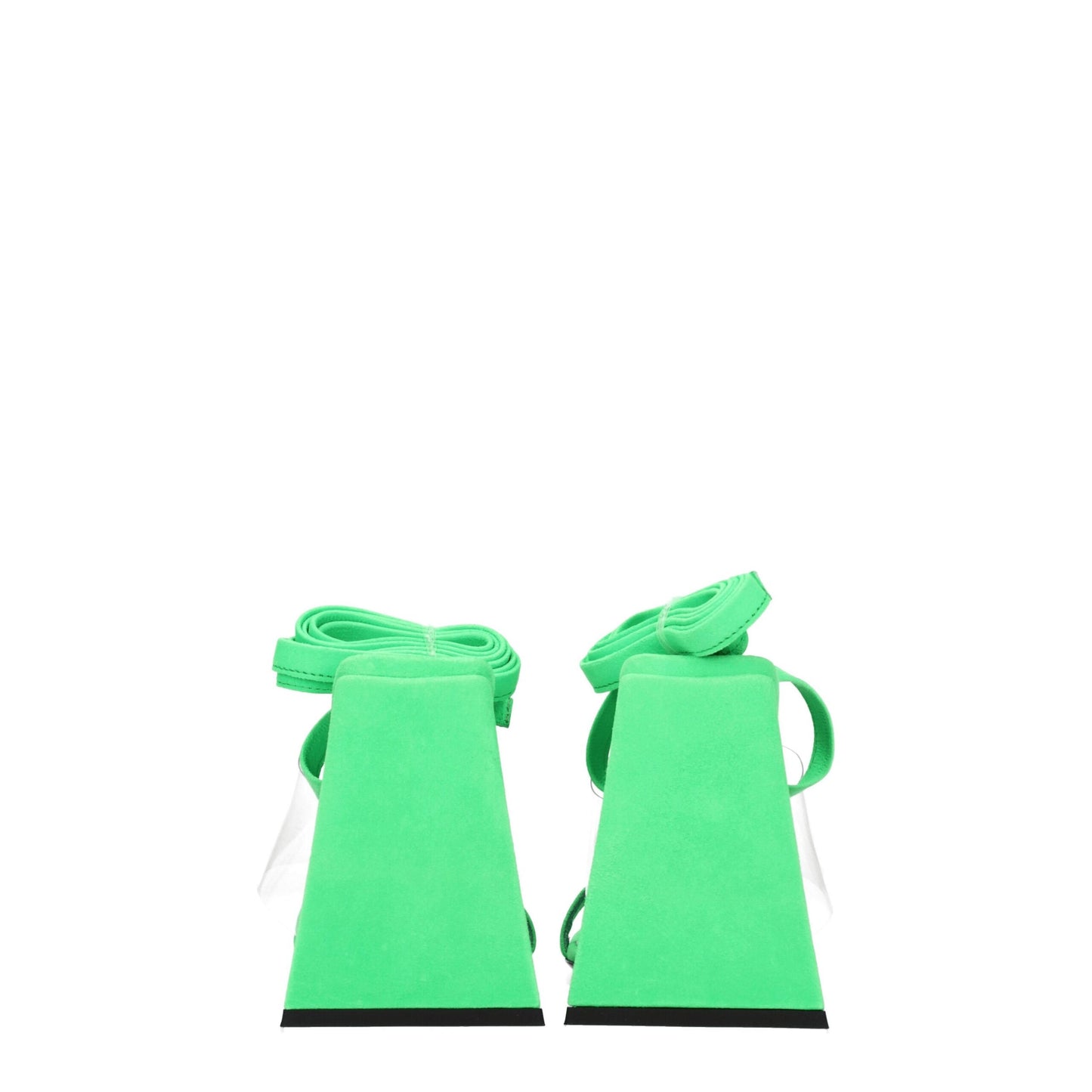 Les sandales plates en cuir transparent The Attico