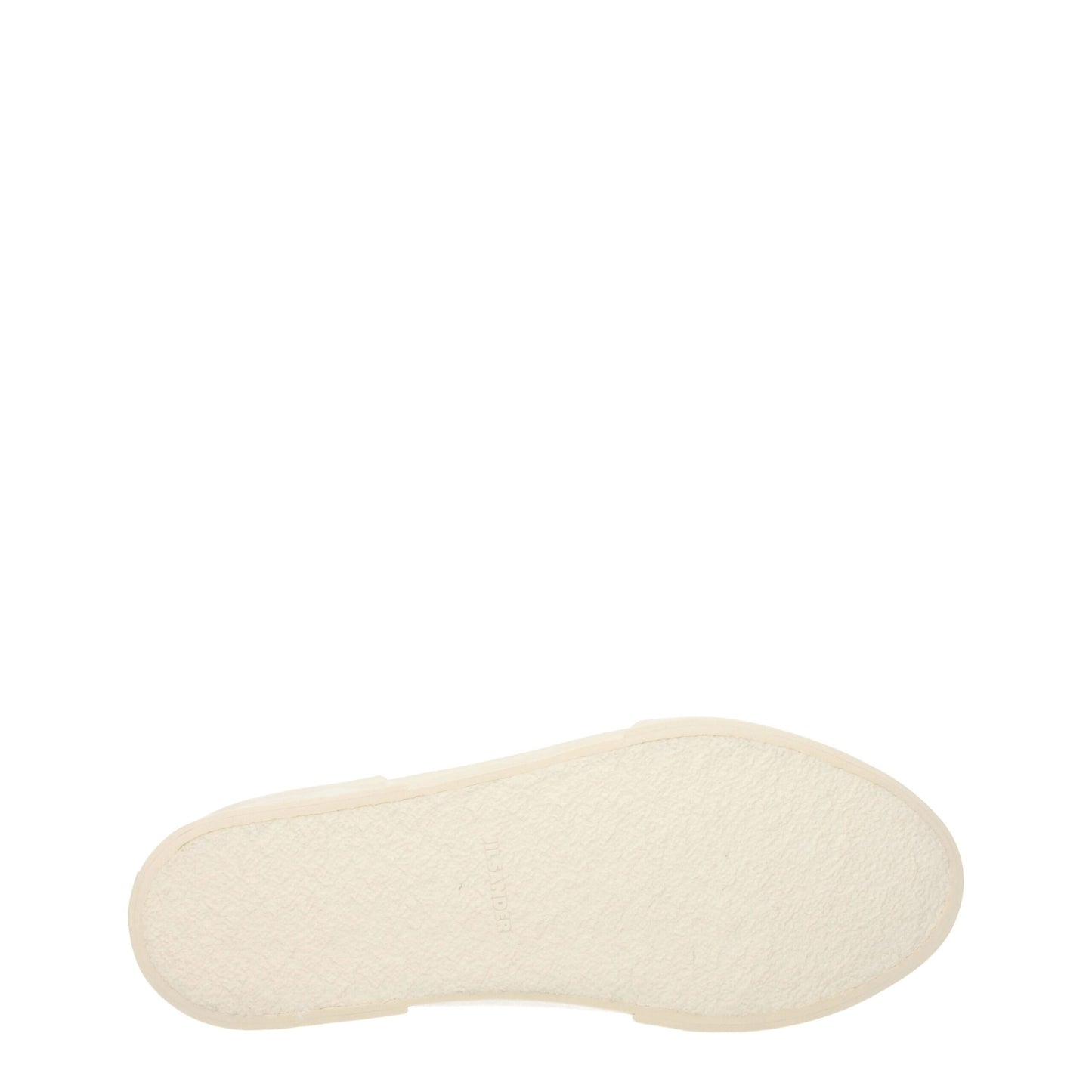 Baskets basses en tissu beige de Jil Sander