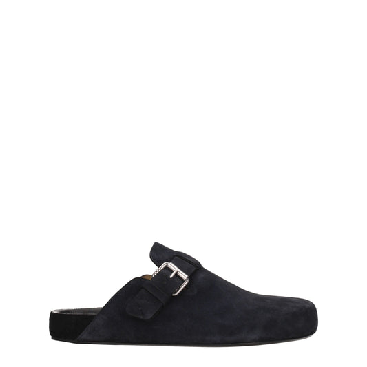 Sandales-chaussons en cuir noir Isabel Marant
