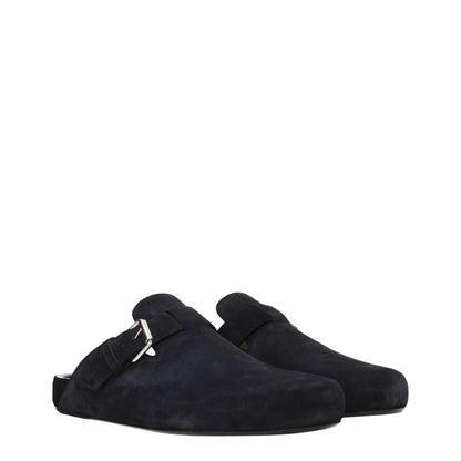 Sandales-chaussons en cuir noir Isabel Marant