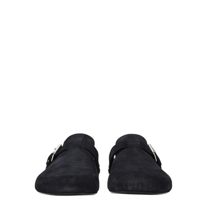 Sandales-chaussons en cuir noir Isabel Marant