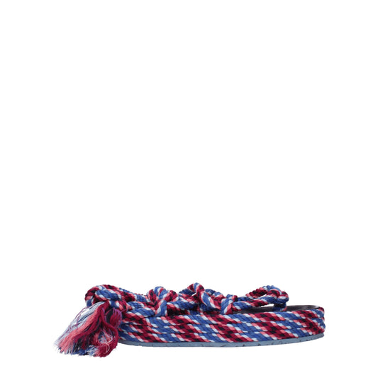 Isabel Marant Blauwe Platte Sandalen van Stof