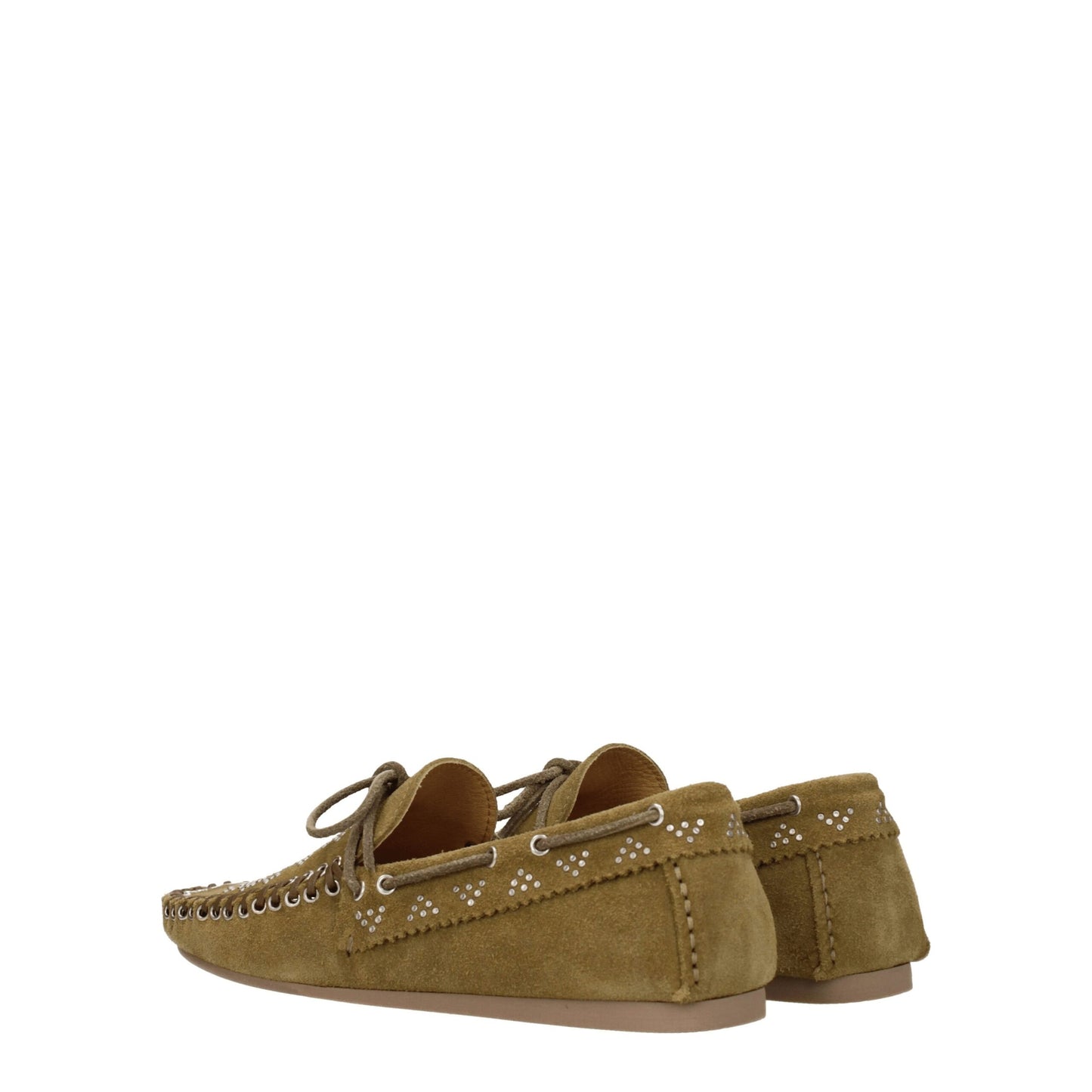Isabel Marant groene leren instaploafers