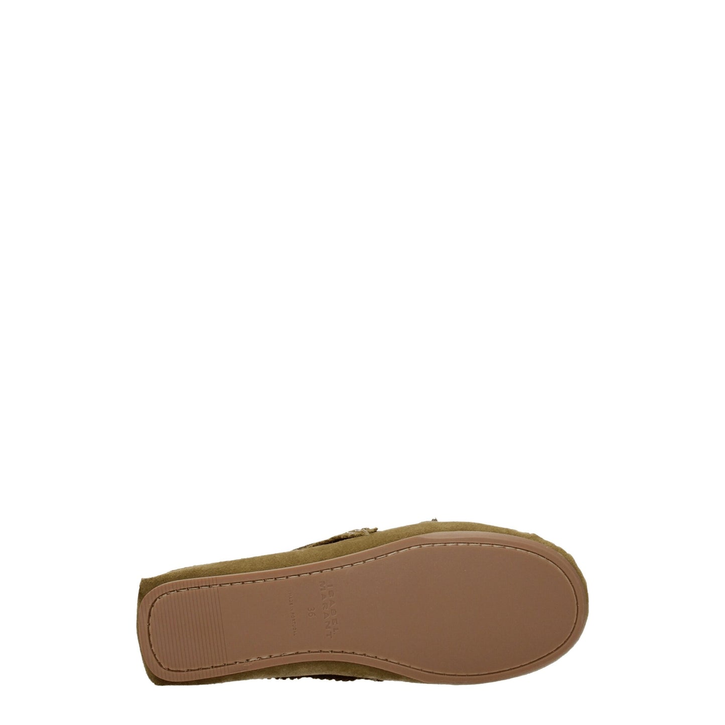 Isabel Marant groene leren instaploafers