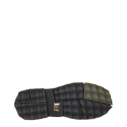 Mocassins à enfiler en cuir blanc cassé et noir
