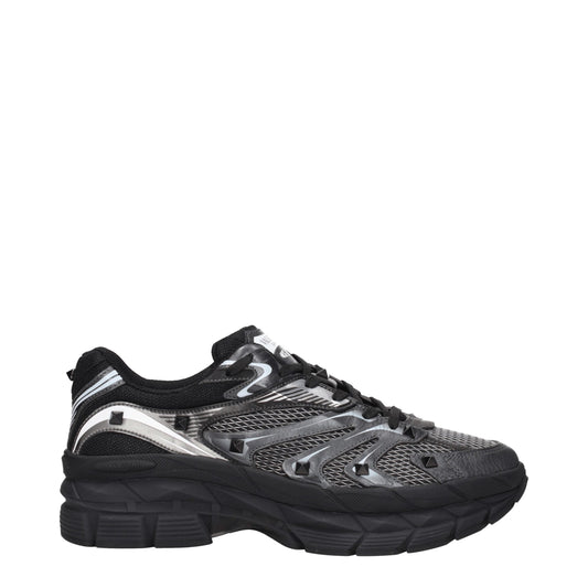 Sneakers de sport en tissu noir Valentino Garavani