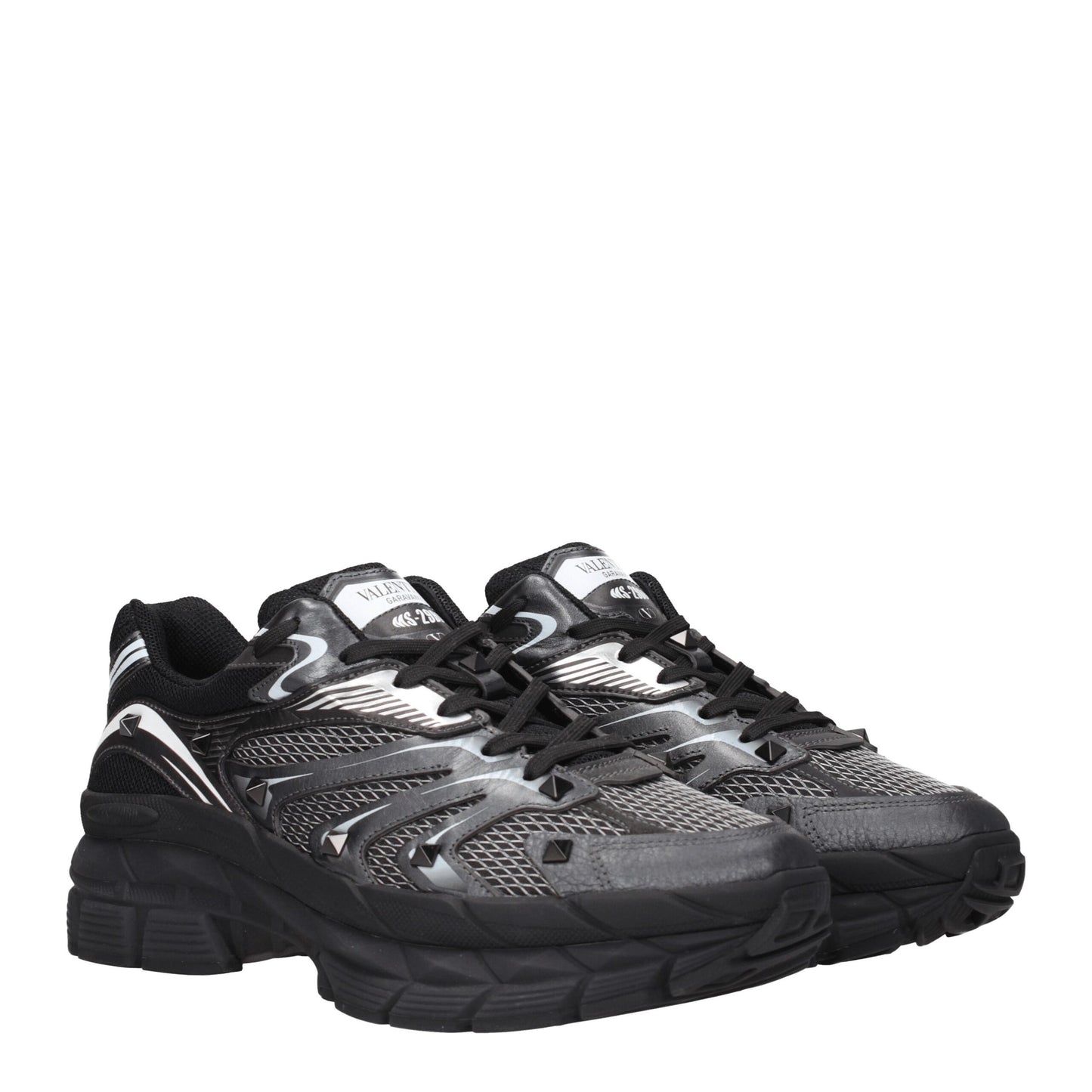 Sneakers de sport en tissu noir Valentino Garavani