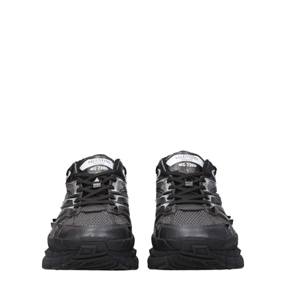 Sneakers de sport en tissu noir Valentino Garavani
