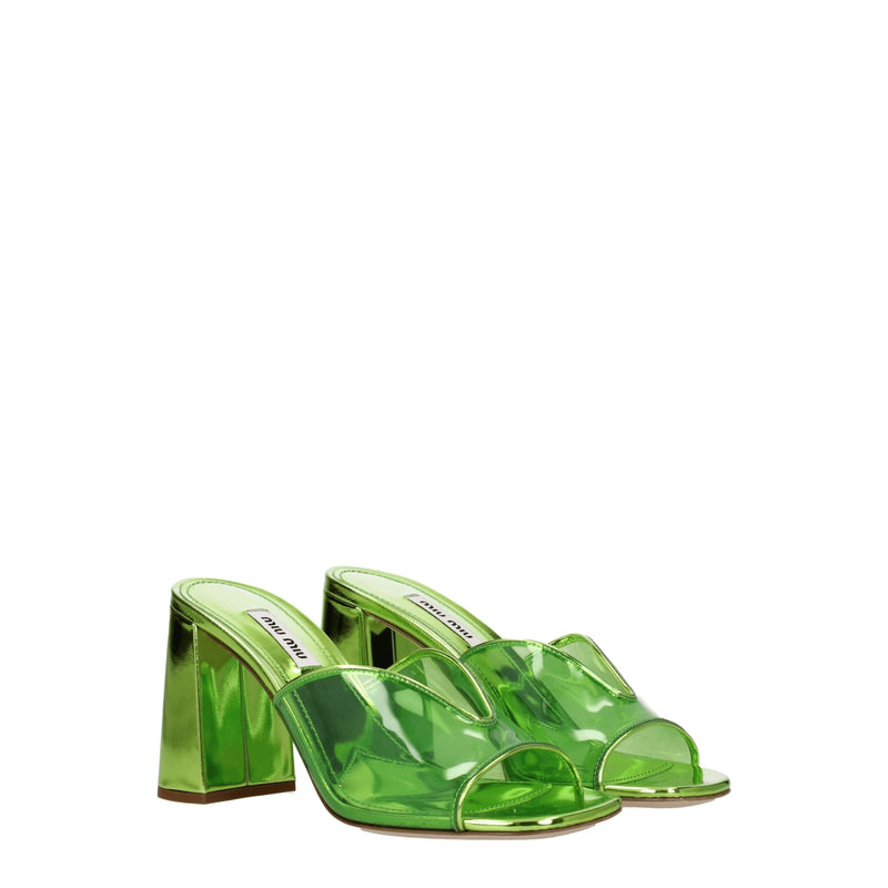 Miu Miu Green Plexiglass Platforms - Chic Open-Toe Sandals