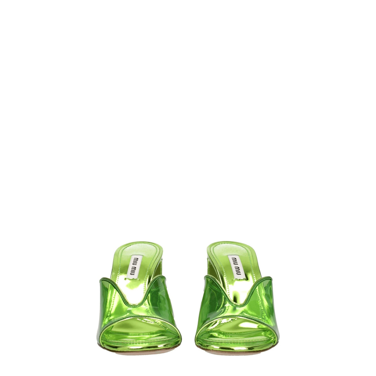 Miu Miu Green Plexiglass Platforms - Chic Open-Toe Sandals
