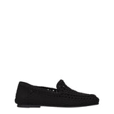 Dolce & Gabbana Black Fabric Slip-On Loafers for Men