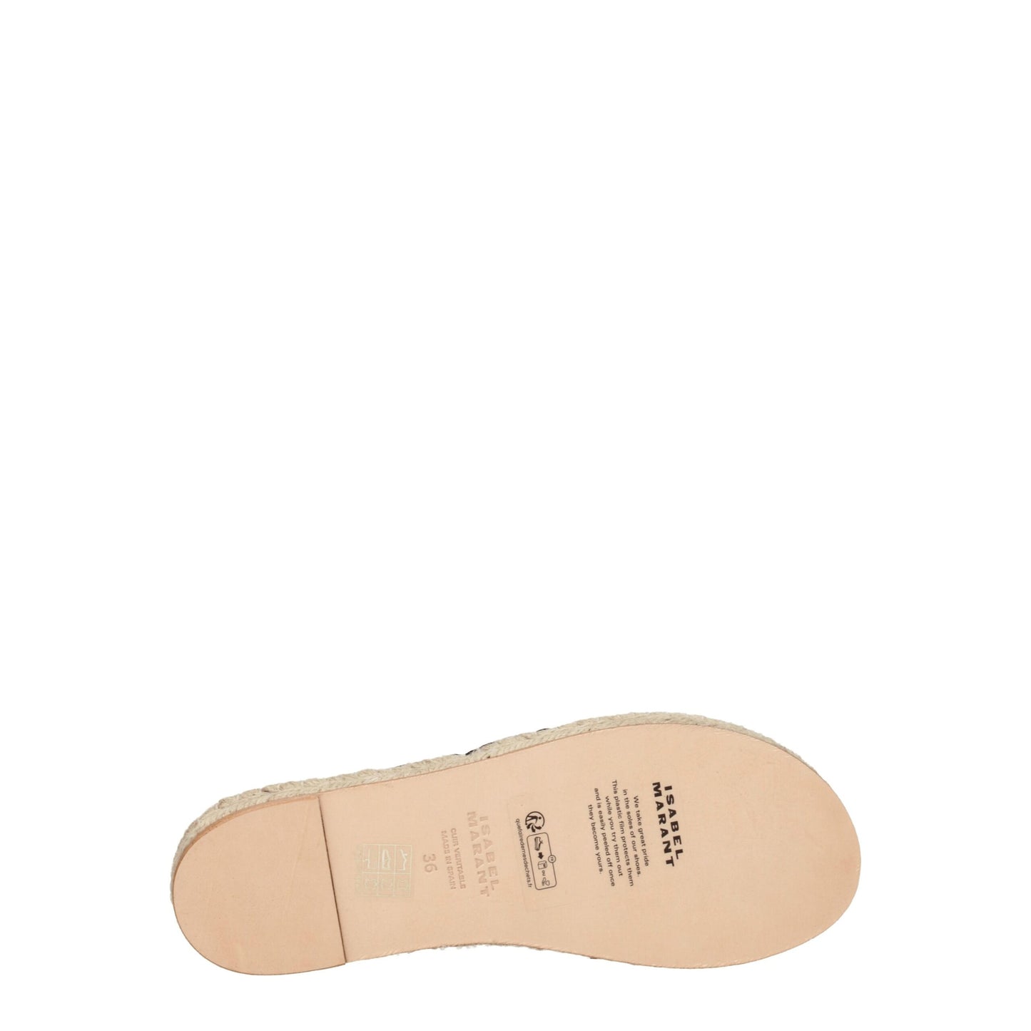 Isabel Marant Zwarte Lederen Platte Sandalen