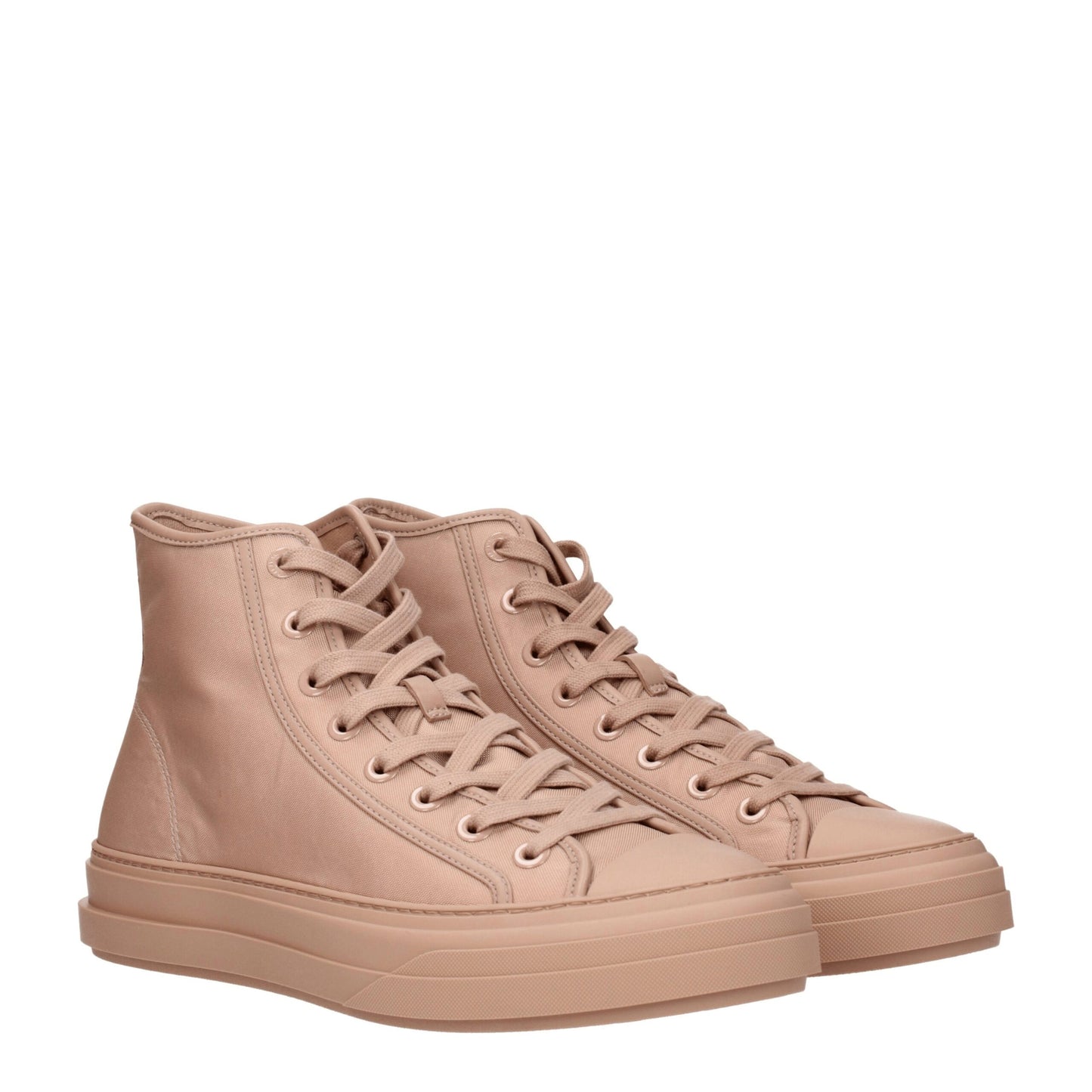 Baskets montantes en tissu rose de Valentino Garavani