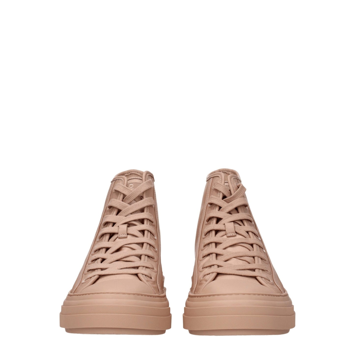 Baskets montantes en tissu rose de Valentino Garavani
