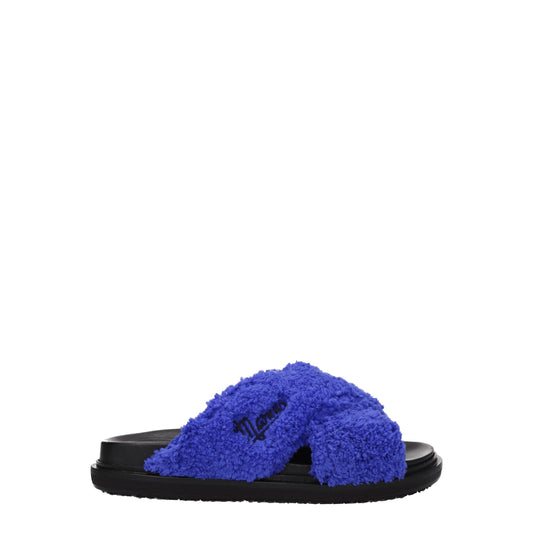 Marni slippersandalen van paarse stof