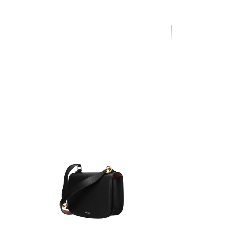 Jil Sander Black Leather Handbag - Élégance et Polyvalence